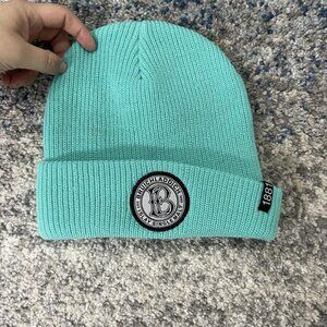 Bruichladdich Hat Beanie Aqua Turquoise Cuffed Knit Distillery Islay Whisky Mens